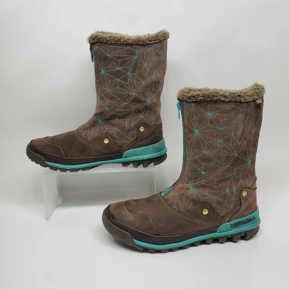 Merrell Silversun Waterproof Leather Winter Boots - Picture 3 of 7